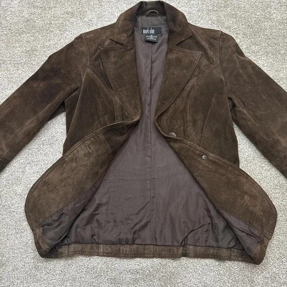 Mark Alan Women's Brown Leather Jacket Small - Picture 3 of 7